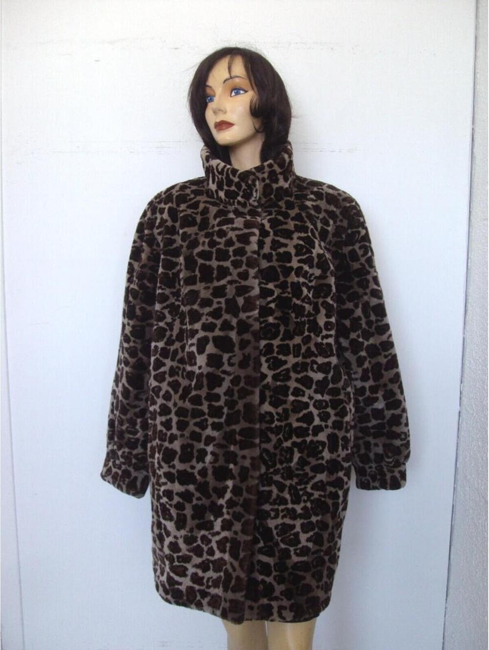 Showroom New Sheared Beaver Fur Reversible Coat Women Woman Size 8-10